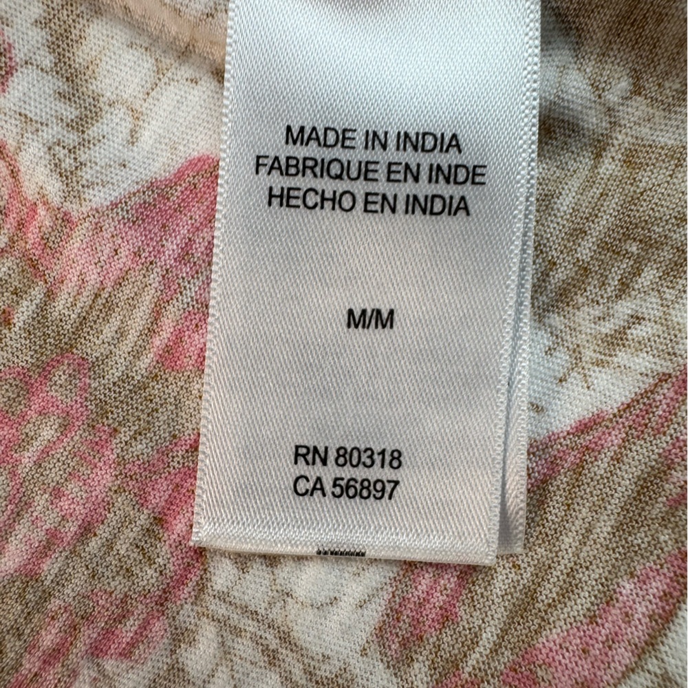 Lucky Brand Pink and Brown Floral Blouse - Picture 3 of 7